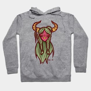 Horned Woman Hoodie